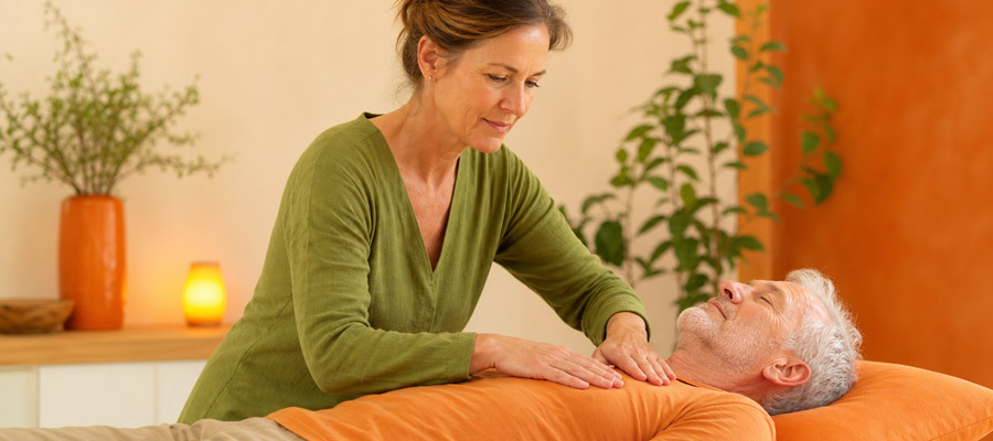 Osteopathie - Brust Behandlung (Bild: Freepik AI / Magnific)